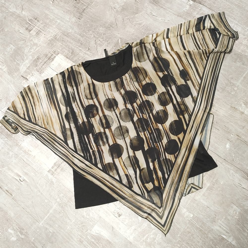 New Directions Poncho blouse